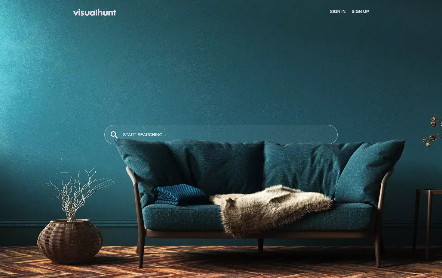 VisualHunt 页面快照